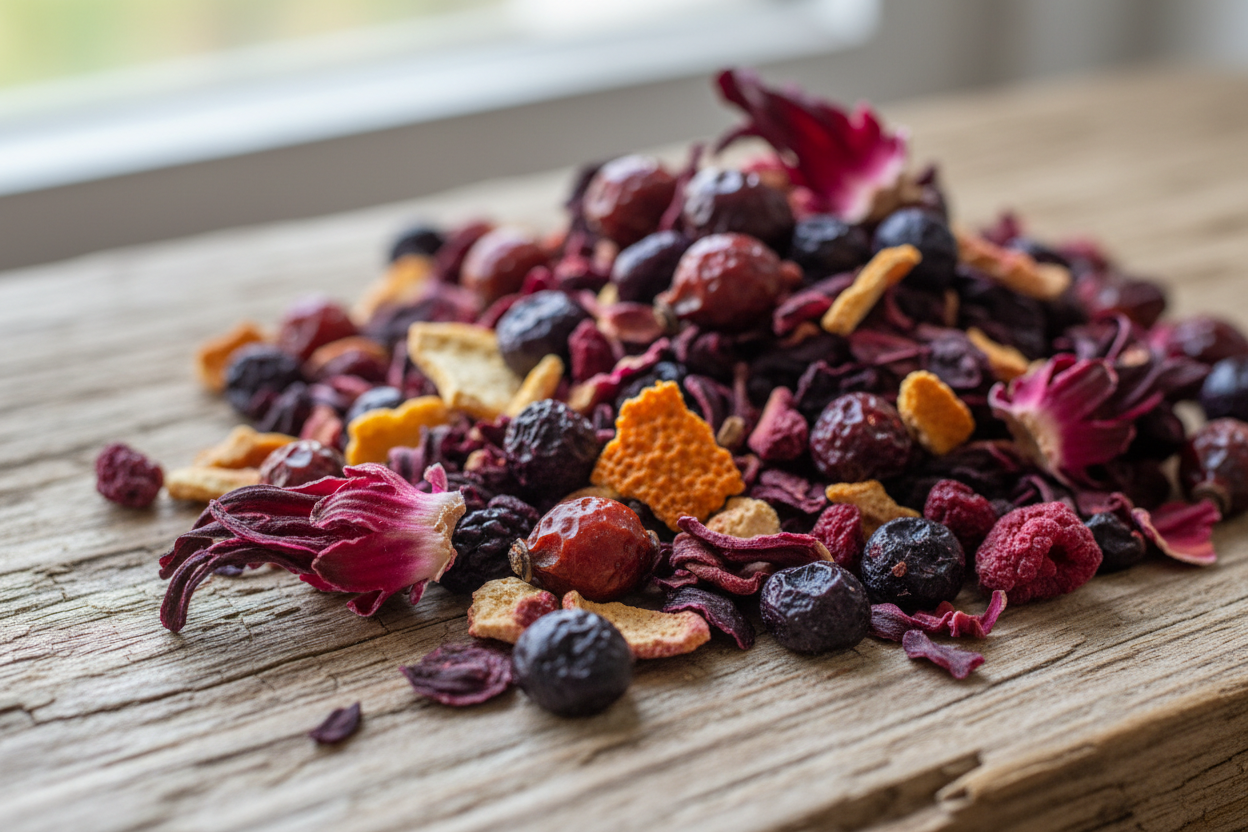 Berry Meadow Tea Detail