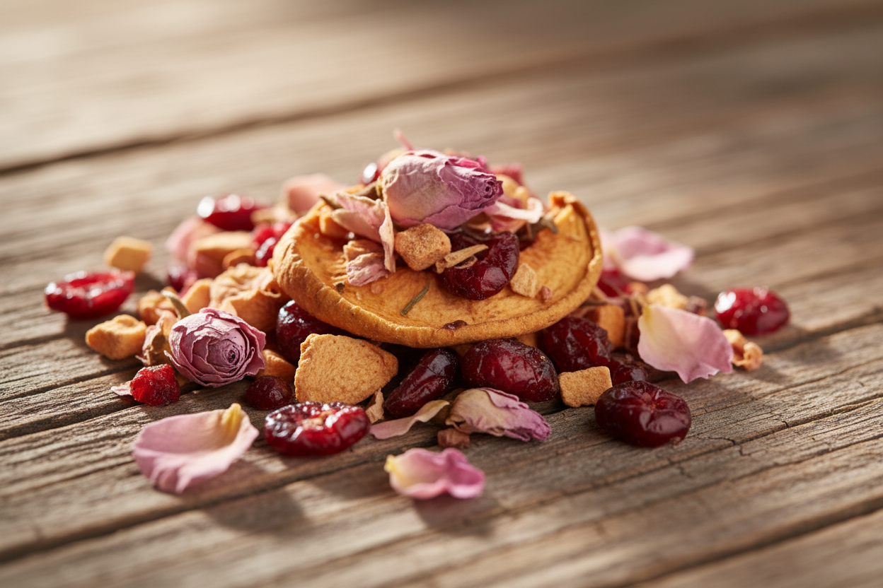 Peach Hollow Tea Detail